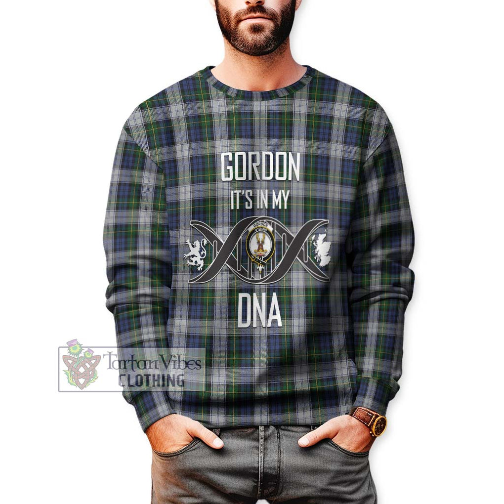 Gordon Dress Tartan Sweatshirt with Family Crest DNA In Me Style Unisex - Tartanvibesclothing Shop