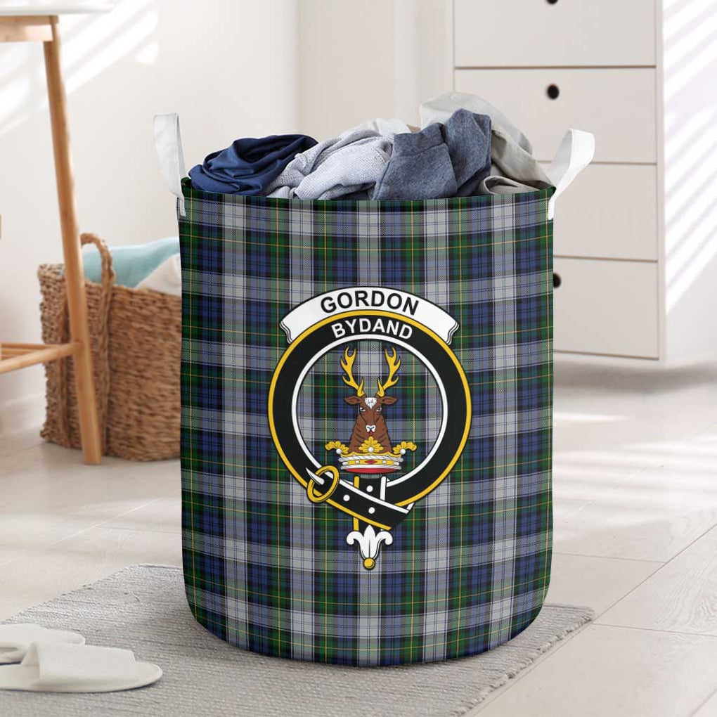 Gordon Dress Tartan Laundry Basket with Family Crest One Size - Tartanvibesclothing Shop