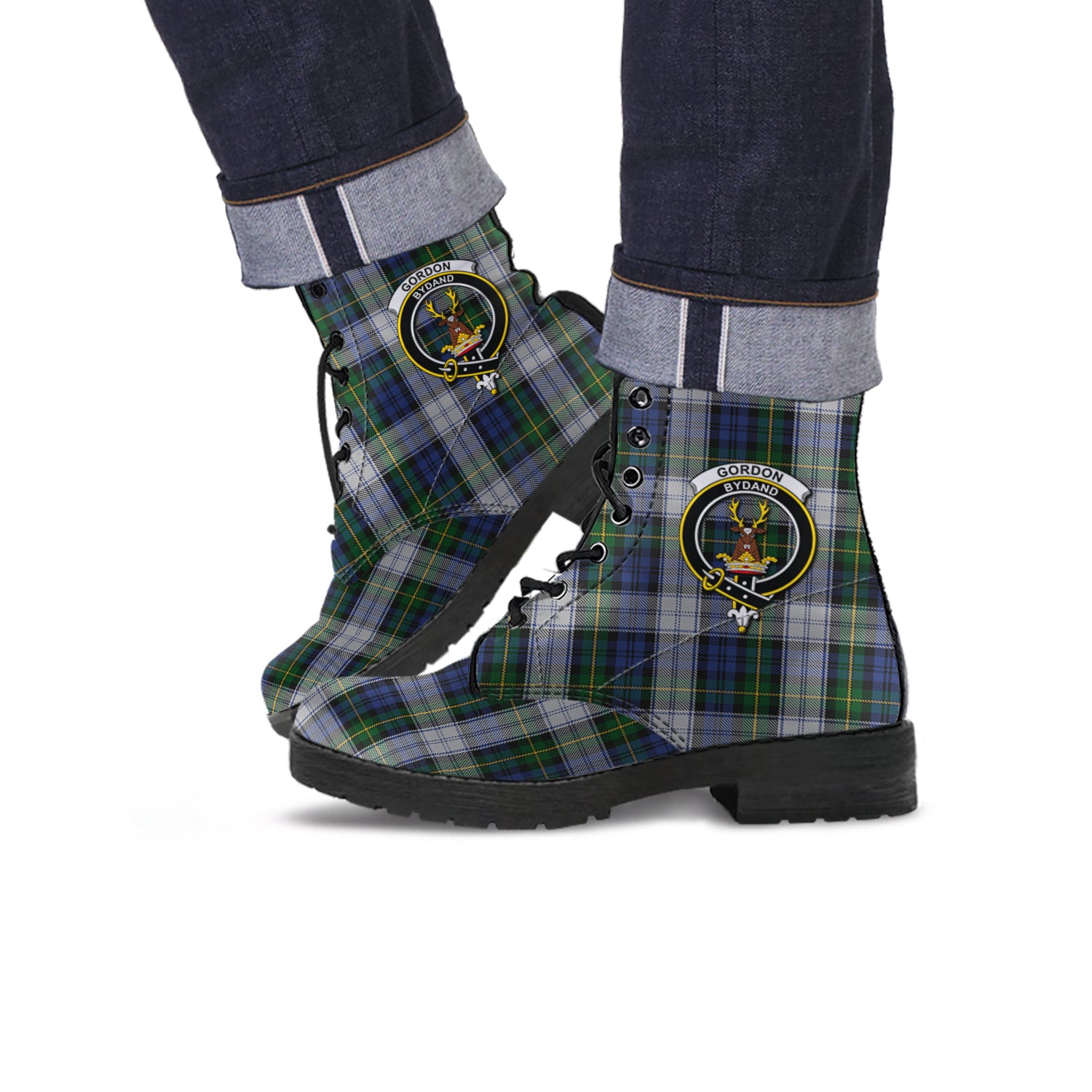 gordon-dress-tartan-leather-boots-with-family-crest