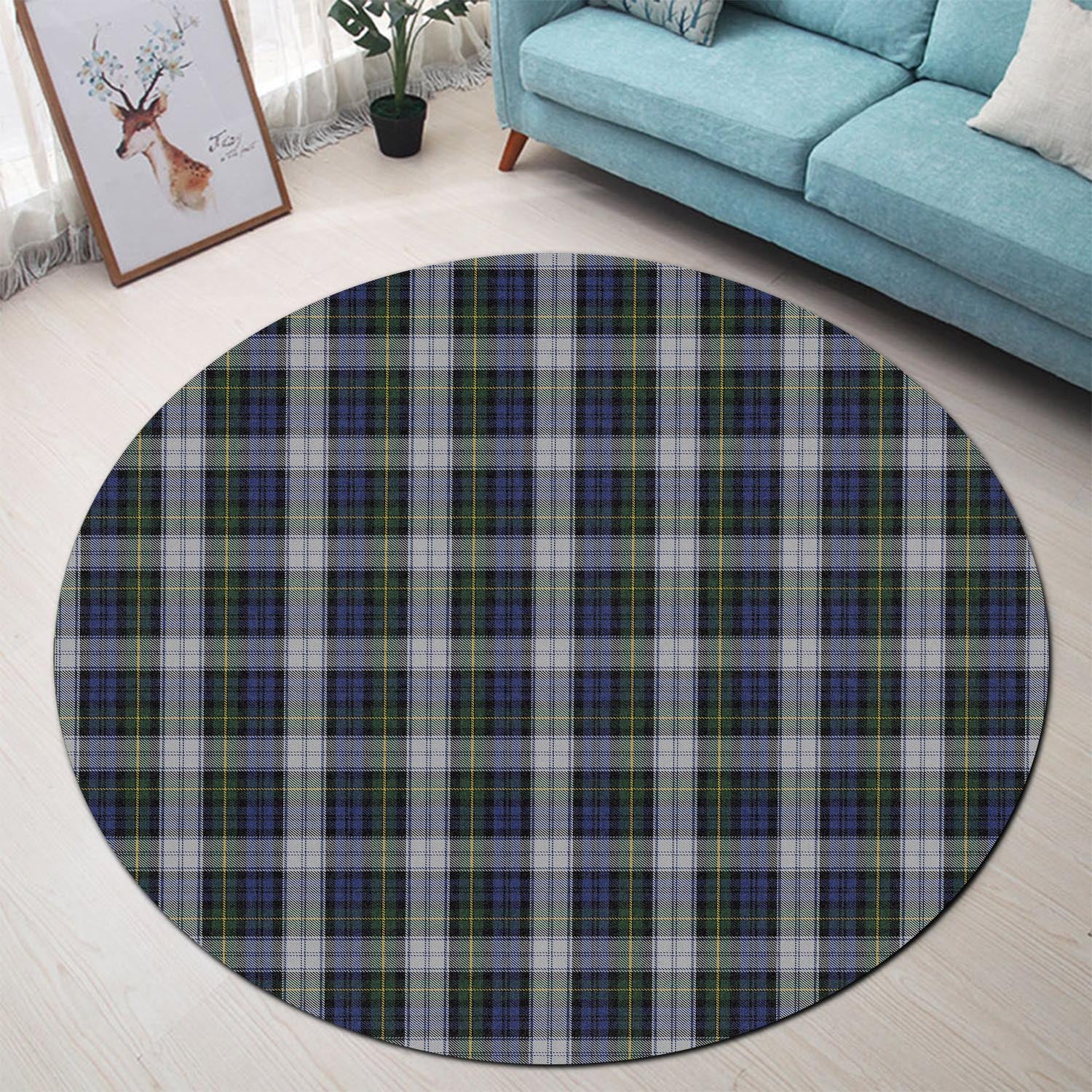 gordon-dress-tartan-round-rug