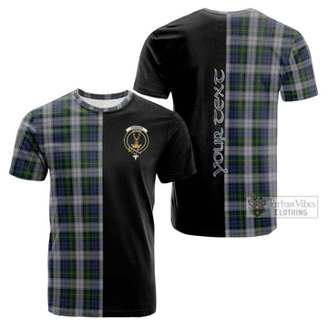 Gordon Dress Tartan Cotton T-shirt with Family Crest and Half Of Me Style