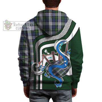 Gordon Dress Tartan Hoodie with Epic Bagpipe Style