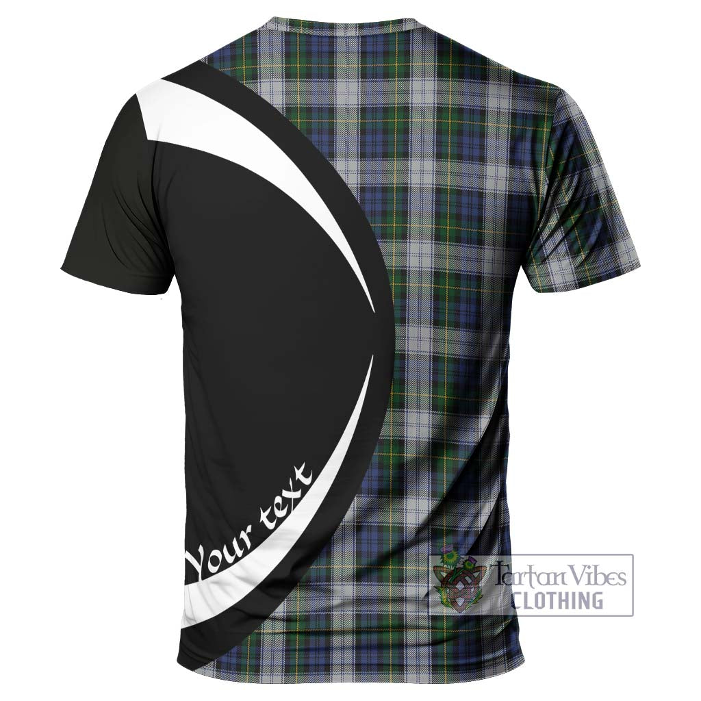 Tartan Vibes Clothing Gordon Dress Tartan T-Shirt with Family Crest Circle Style