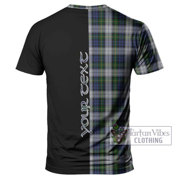 Gordon Dress Tartan T-Shirt with Family Crest and Half Of Me Style