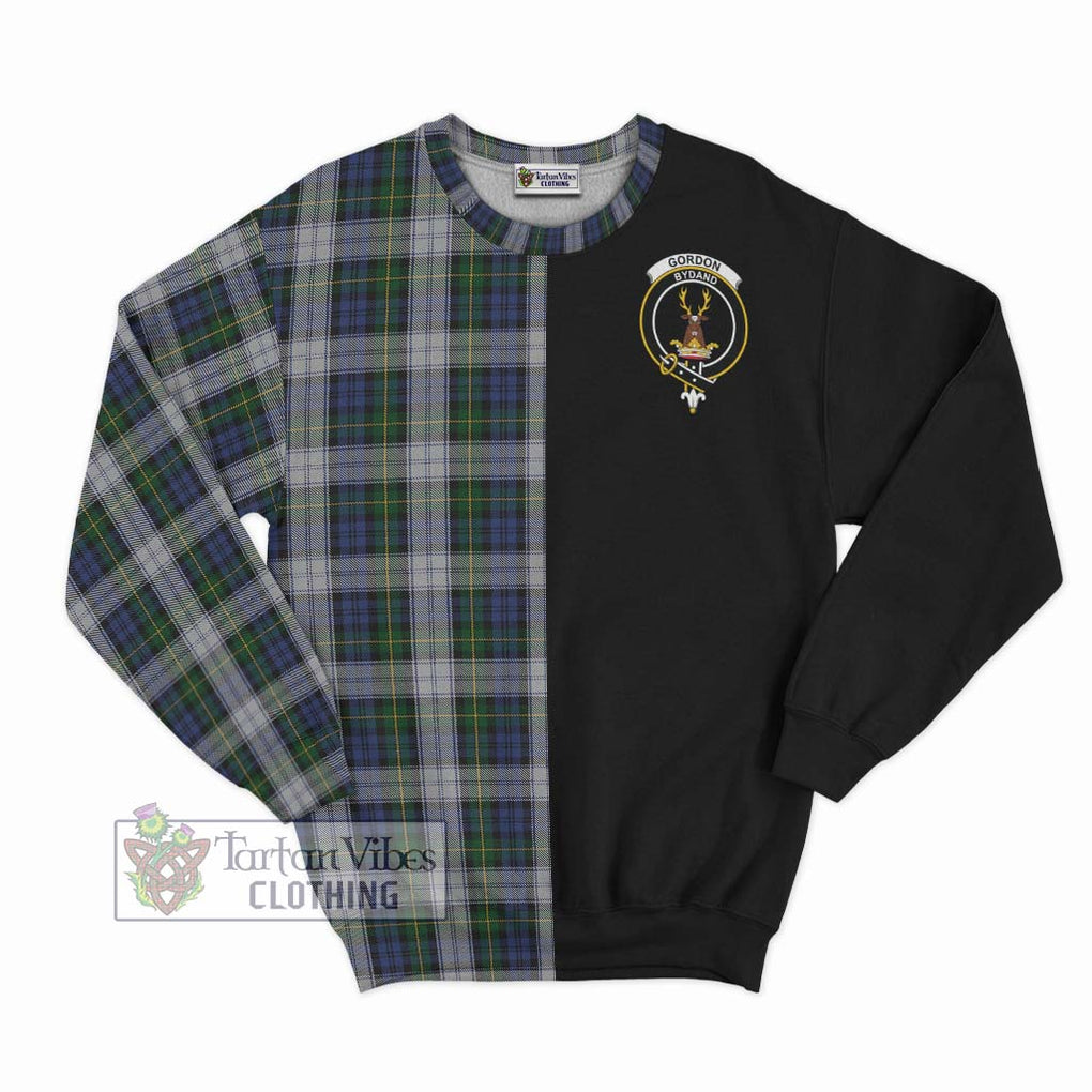 Gordon Dress Tartan Sweatshirt with Family Crest and Half Of Me Style - Tartanvibesclothing Shop