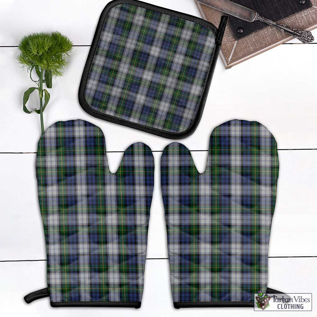 Gordon Dress Tartan Combo Oven Mitt & Pot-Holder Combo 1 Oven Mitt & 1 Pot-Holder Black - Tartan Vibes Clothing