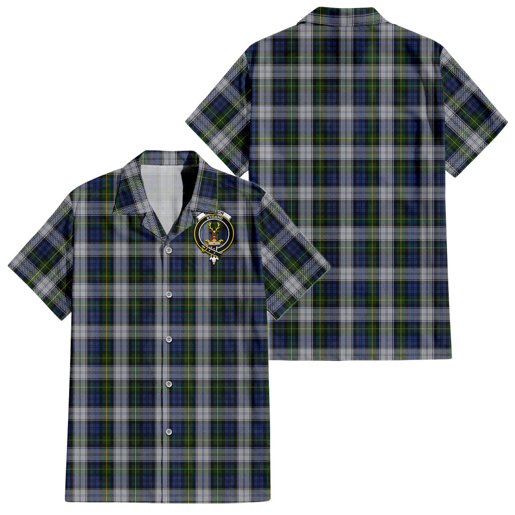 gordon-dress-tartan-short-sleeve-button-down-shirt-with-family-crest