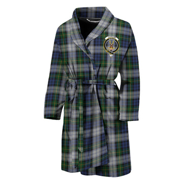 Gordon Dress Tartan Bathrobe with Family Crest