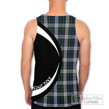 Gordon Dress Tartan Men's Tank Top with Family Crest Circle Style