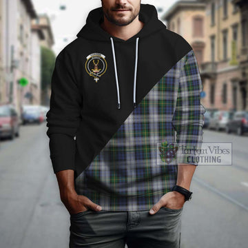 Gordon Dress Tartan Hoodie with Family Crest and Military Logo Style