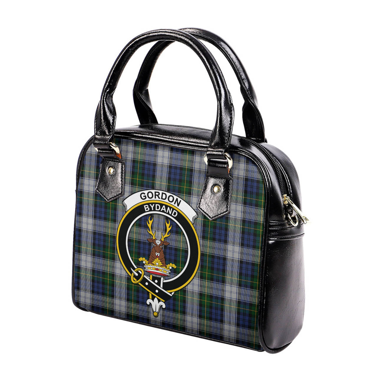 Gordon Dress Tartan Shoulder Handbags with Family Crest - Tartanvibesclothing