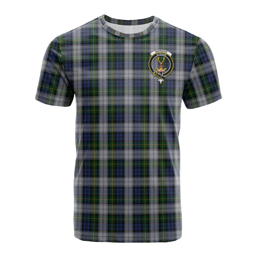 Gordon Dress Tartan T-Shirt with Family Crest - Tartan Vibes Clothing