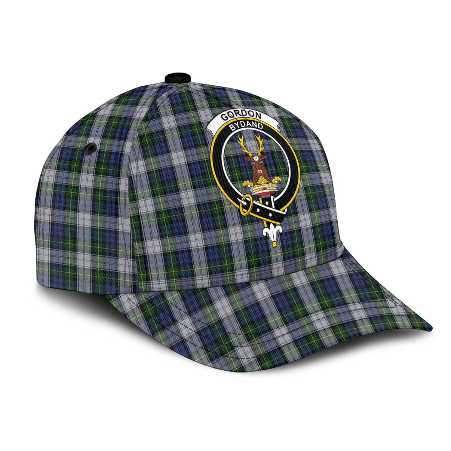 Gordon Dress Tartan Classic Cap with Family Crest - Tartan Vibes Clothing