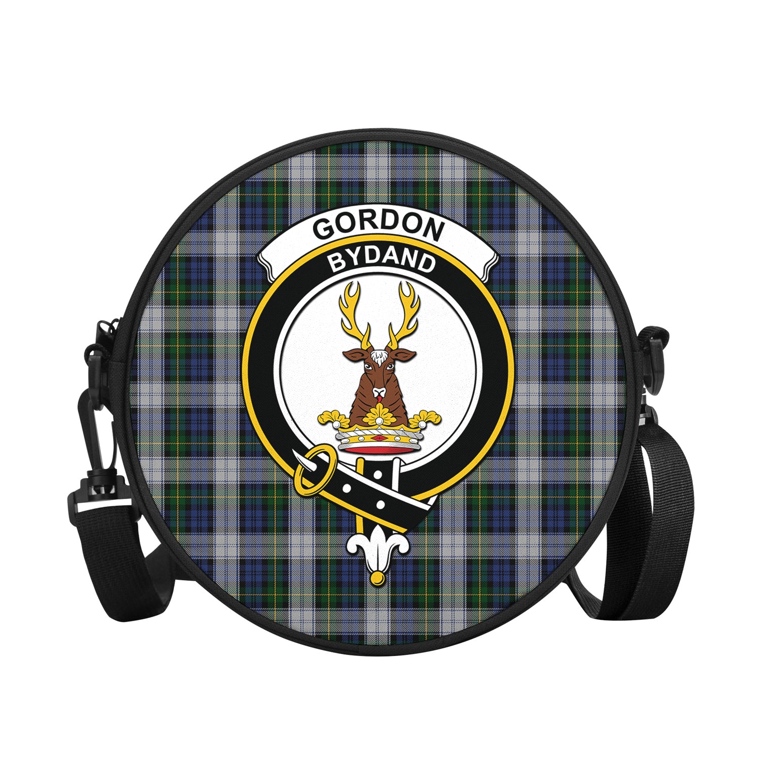 gordon-dress-tartan-round-satchel-bags-with-family-crest