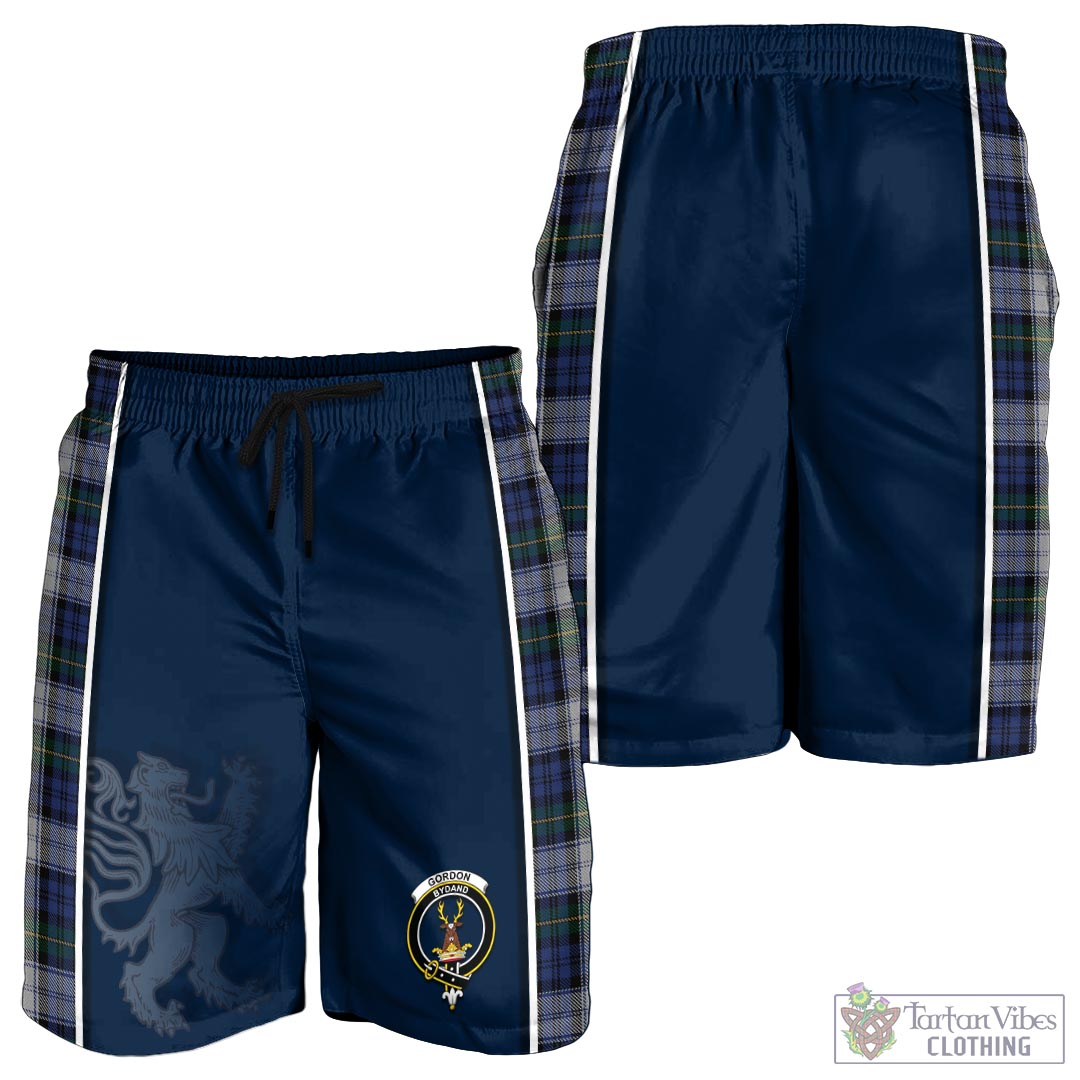 Tartan Vibes Clothing Gordon Dress Tartan Men's Shorts with Family Crest and Lion Rampant Vibes Sport Style