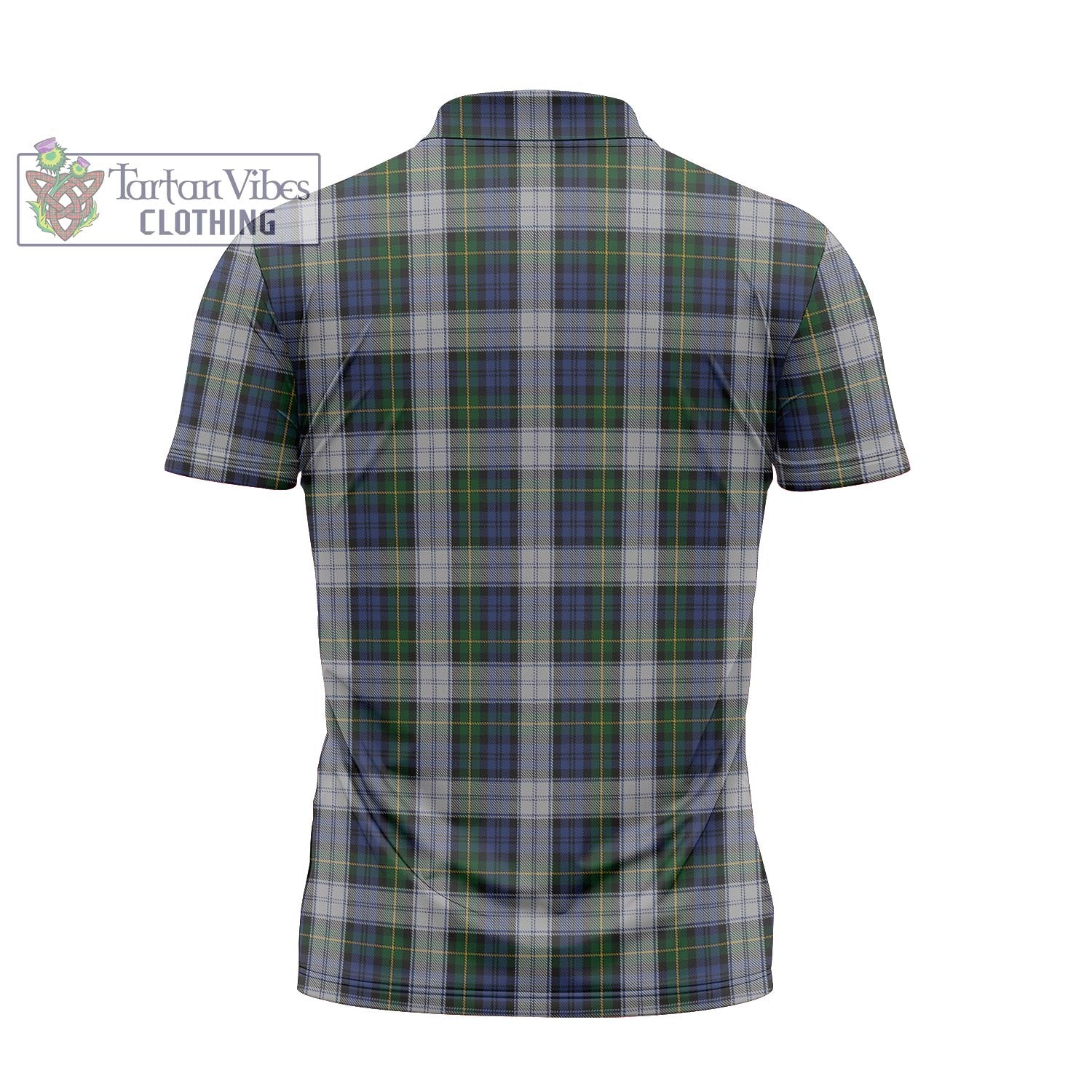 Tartan Vibes Clothing Gordon Dress Tartan Zipper Polo Shirt with Family Crest