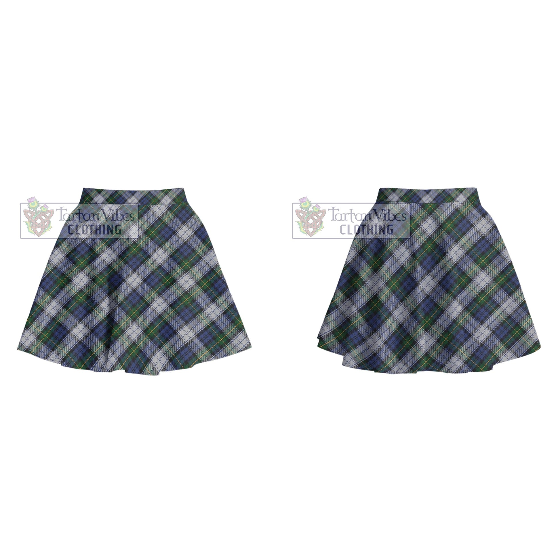 Tartan Vibes Clothing Gordon Dress Tartan Women's Plated Mini Skirt