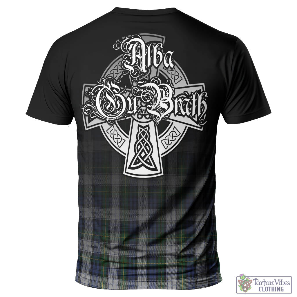 Tartan Vibes Clothing Gordon Dress Tartan T-Shirt Featuring Alba Gu Brath Family Crest Celtic Inspired