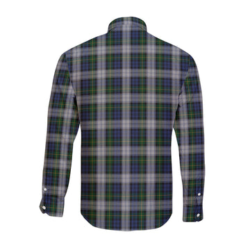 Gordon Dress Tartan Long Sleeve Button Up Shirt with Family Crest