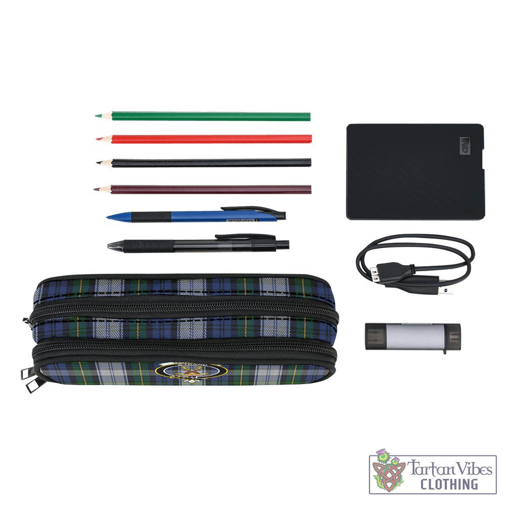 Tartan Vibes Clothing Gordon Dress Tartan Pen and Pencil Case with Family Crest