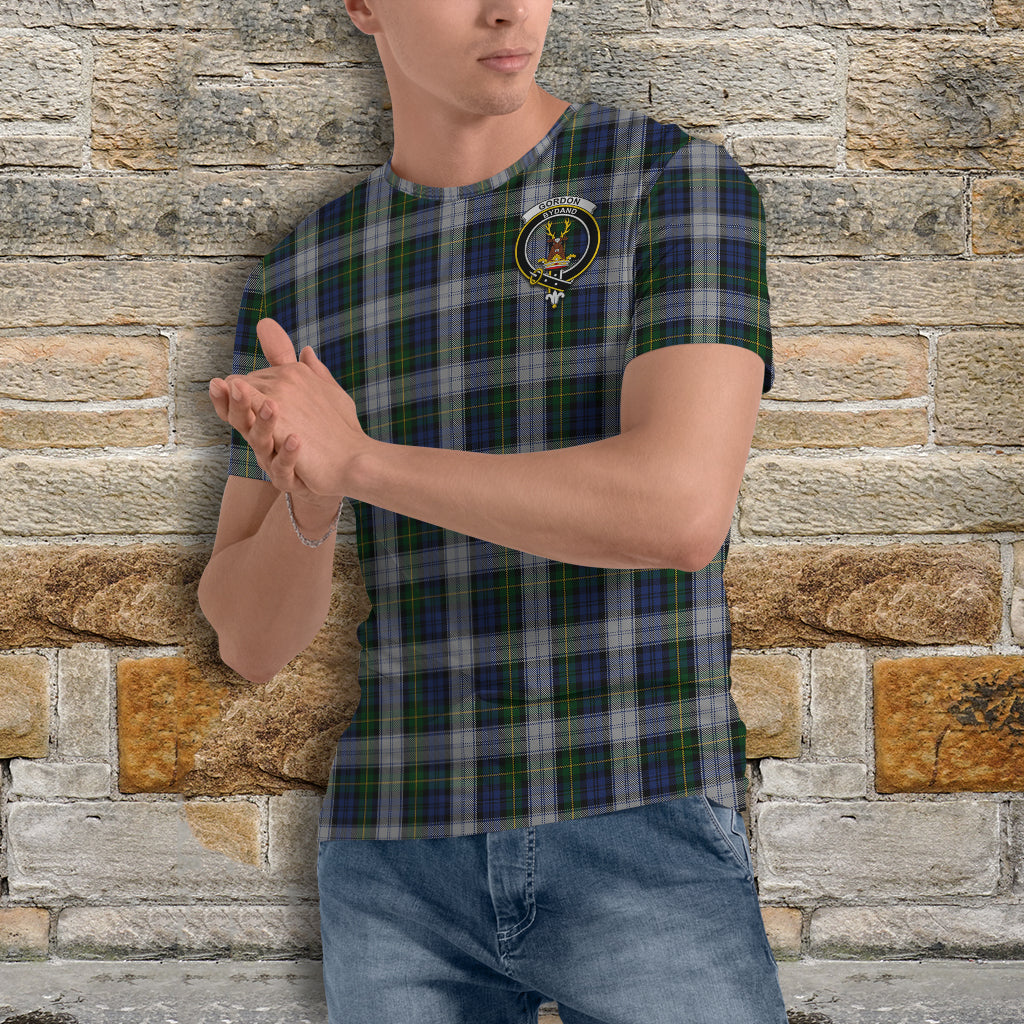 Gordon Dress Tartan T-Shirt with Family Crest - Tartan Vibes Clothing