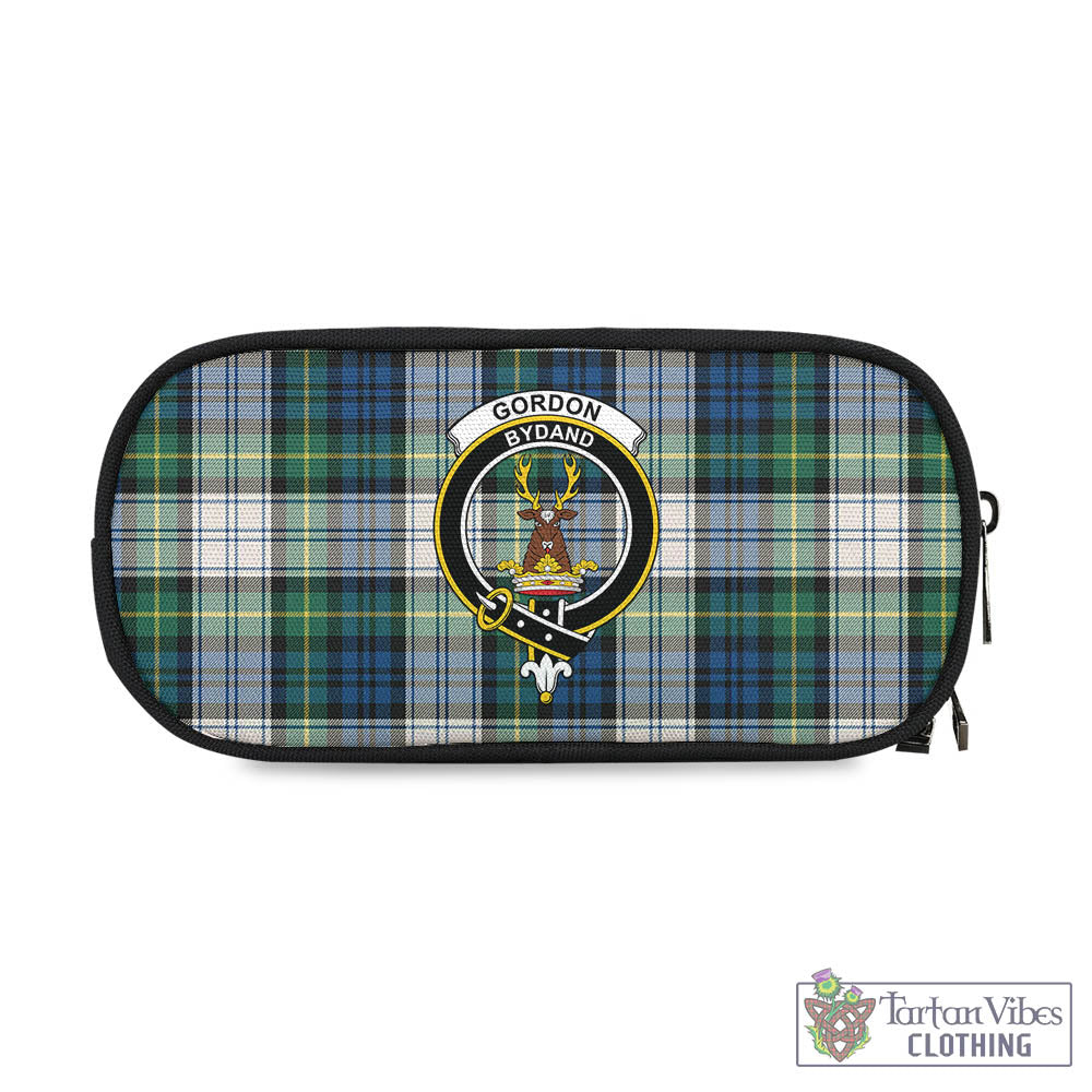 Tartan Vibes Clothing Gordon Dress Ancient Tartan Pen and Pencil Case with Family Crest