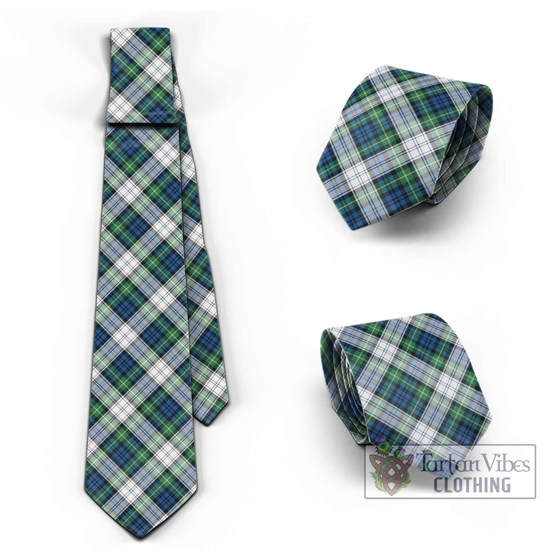 Tartan Vibes Clothing Gordon Dress Ancient Tartan Classic Necktie Cross Style