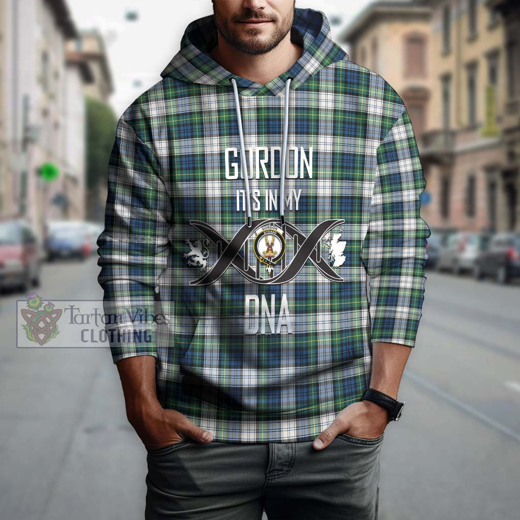 Gordon Dress Ancient Tartan Hoodie with Family Crest DNA In Me Style Pullover Hoodie - Tartanvibesclothing Shop