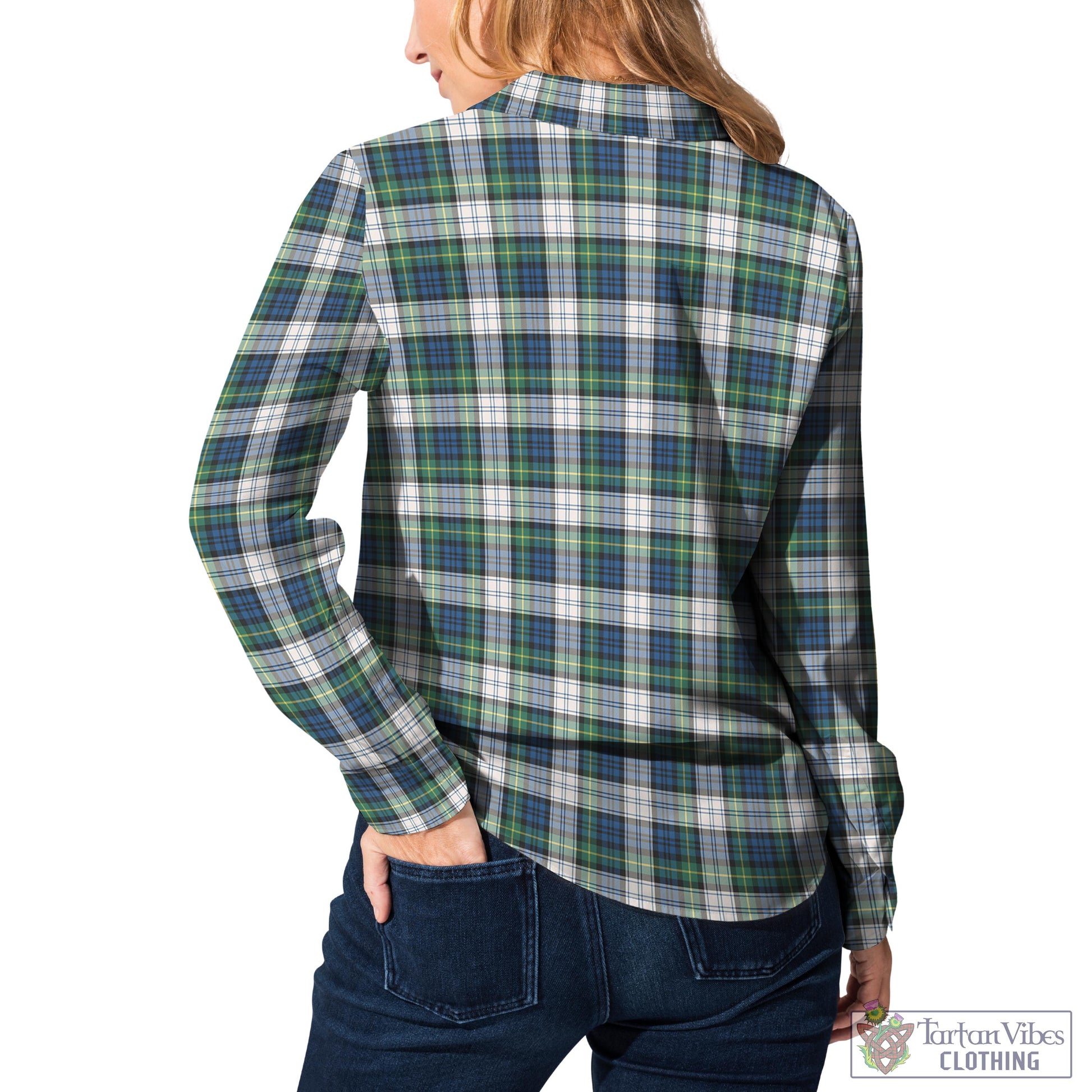 Gordon Dress Ancient Tartan Womens Casual Shirt