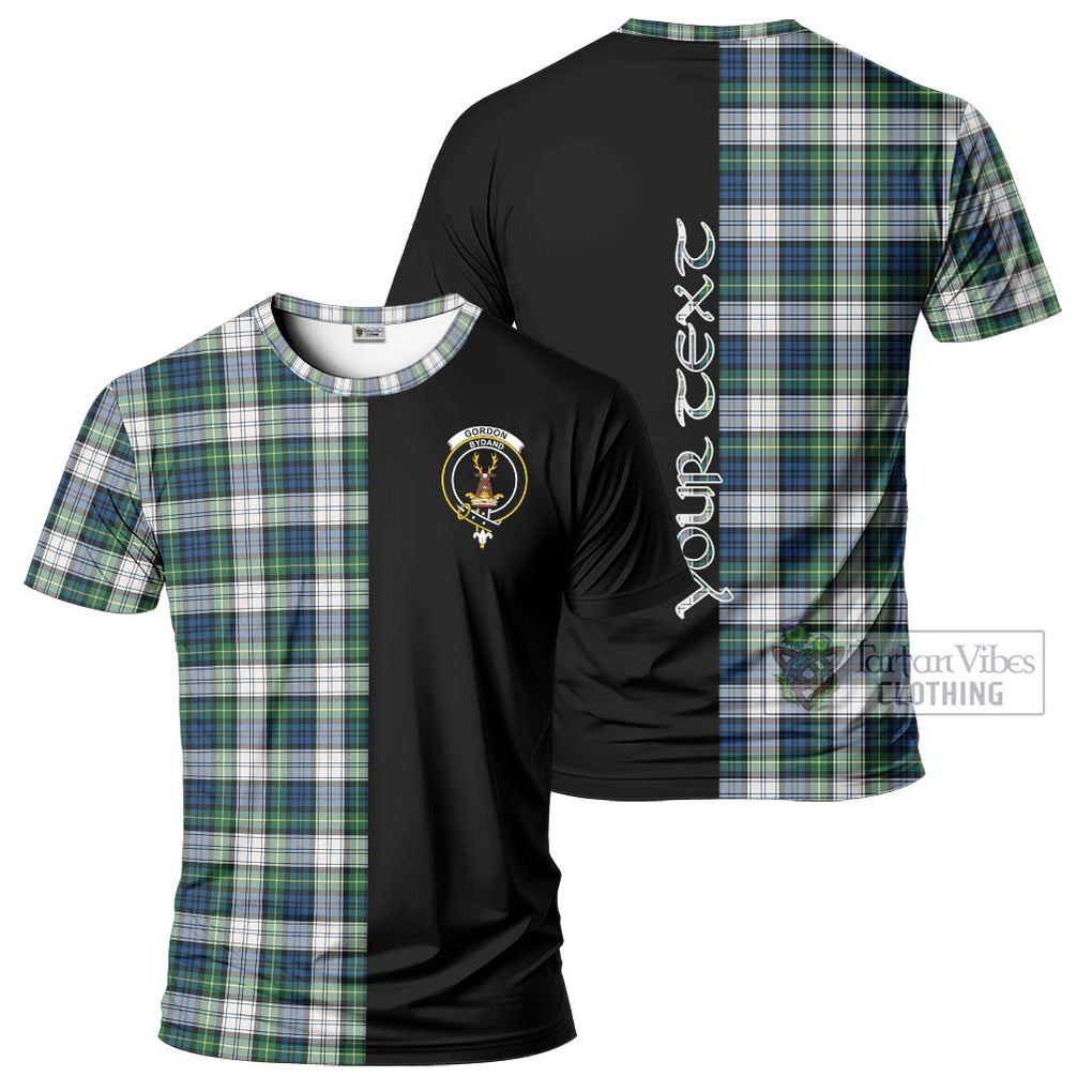 Gordon Dress Ancient Tartan T-Shirt with Family Crest and Half Of Me Style Kid's Shirt - Tartanvibesclothing Shop