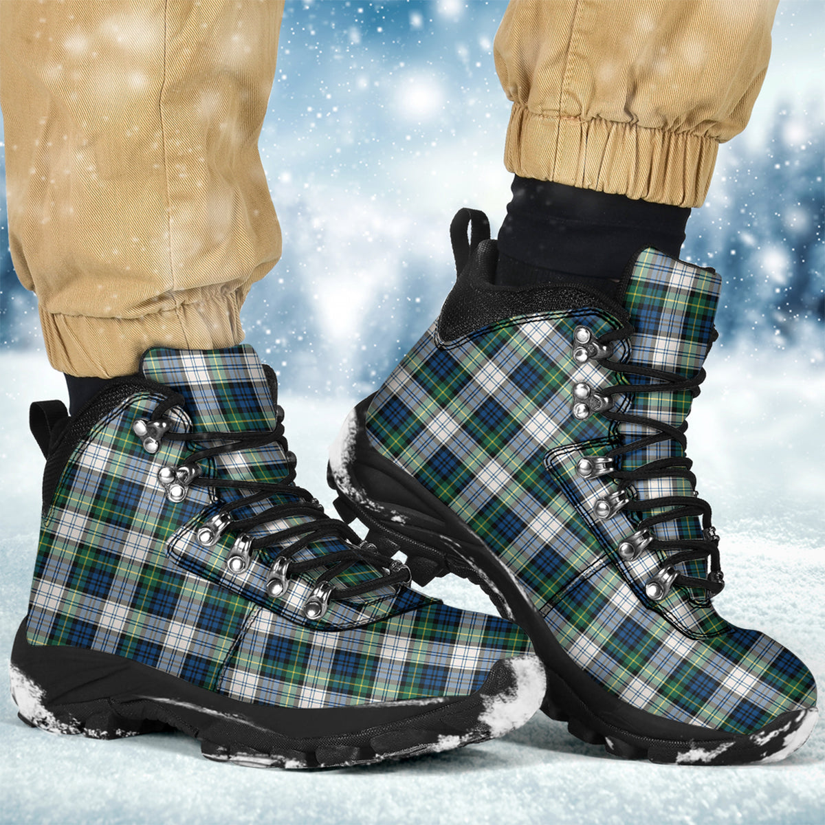 Gordon Dress Ancient Tartan Alpine Boots - Tartanvibesclothing