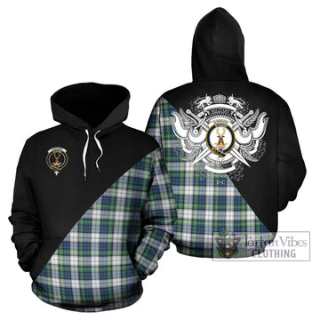 Gordon Dress Ancient Tartan Hoodie with Family Crest and Military Logo Style