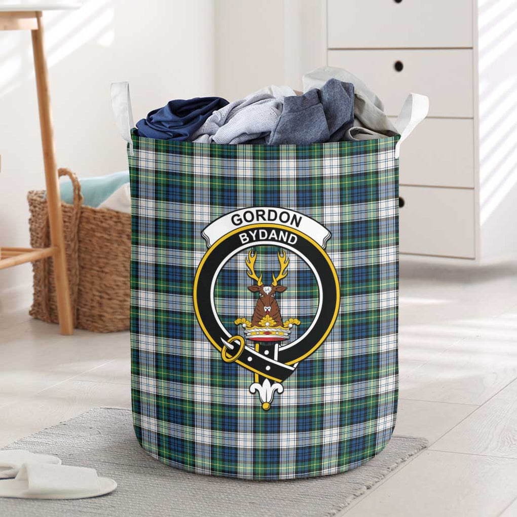 Gordon Dress Ancient Tartan Laundry Basket with Family Crest One Size - Tartanvibesclothing Shop