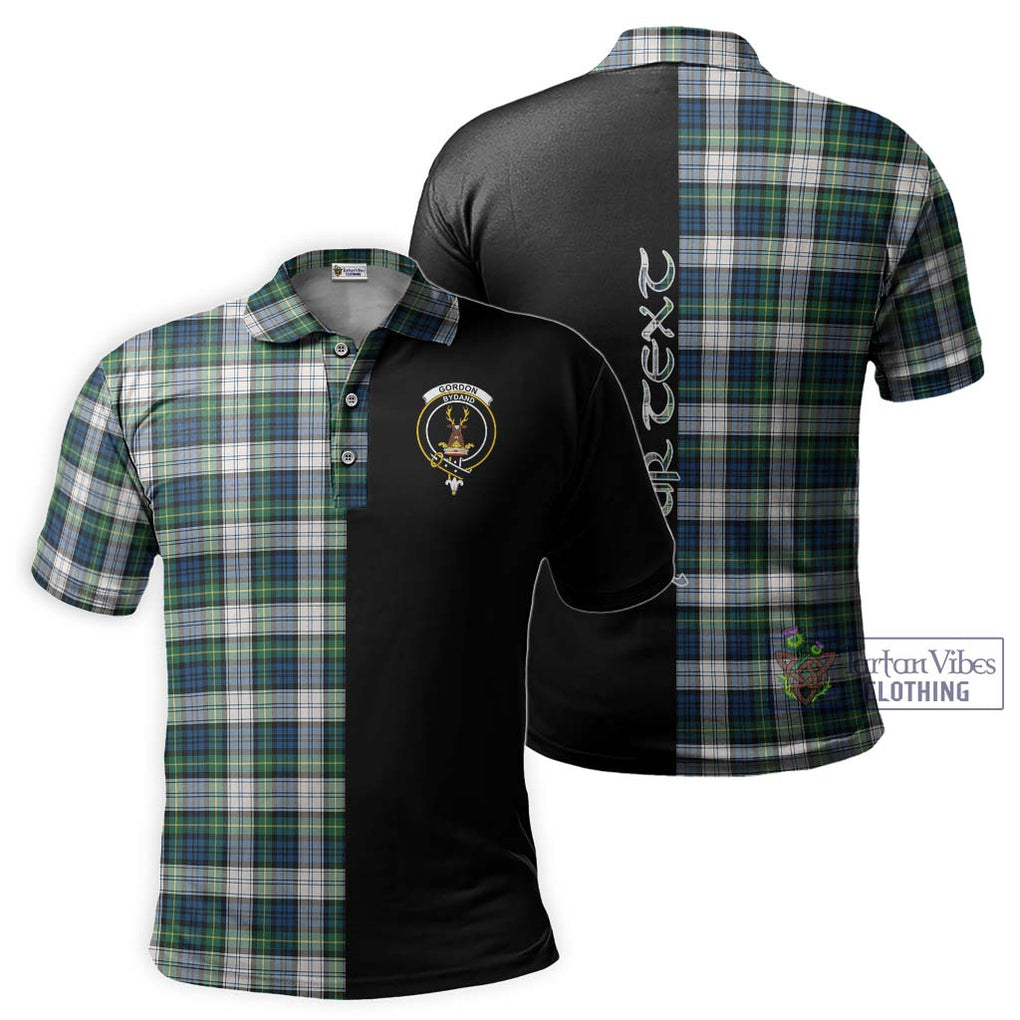 Gordon Dress Ancient Tartan Polo Shirt with Family Crest and Half Of Me Style Kid - Tartanvibesclothing Shop