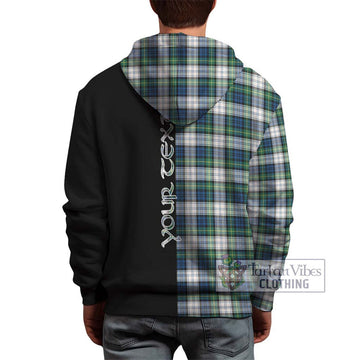 Gordon Dress Ancient Tartan Hoodie with Family Crest and Half Of Me Style