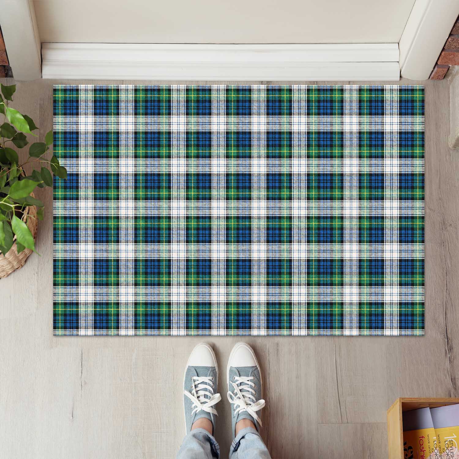 Gordon Dress Ancient Tartan Door Mat - Tartanvibesclothing