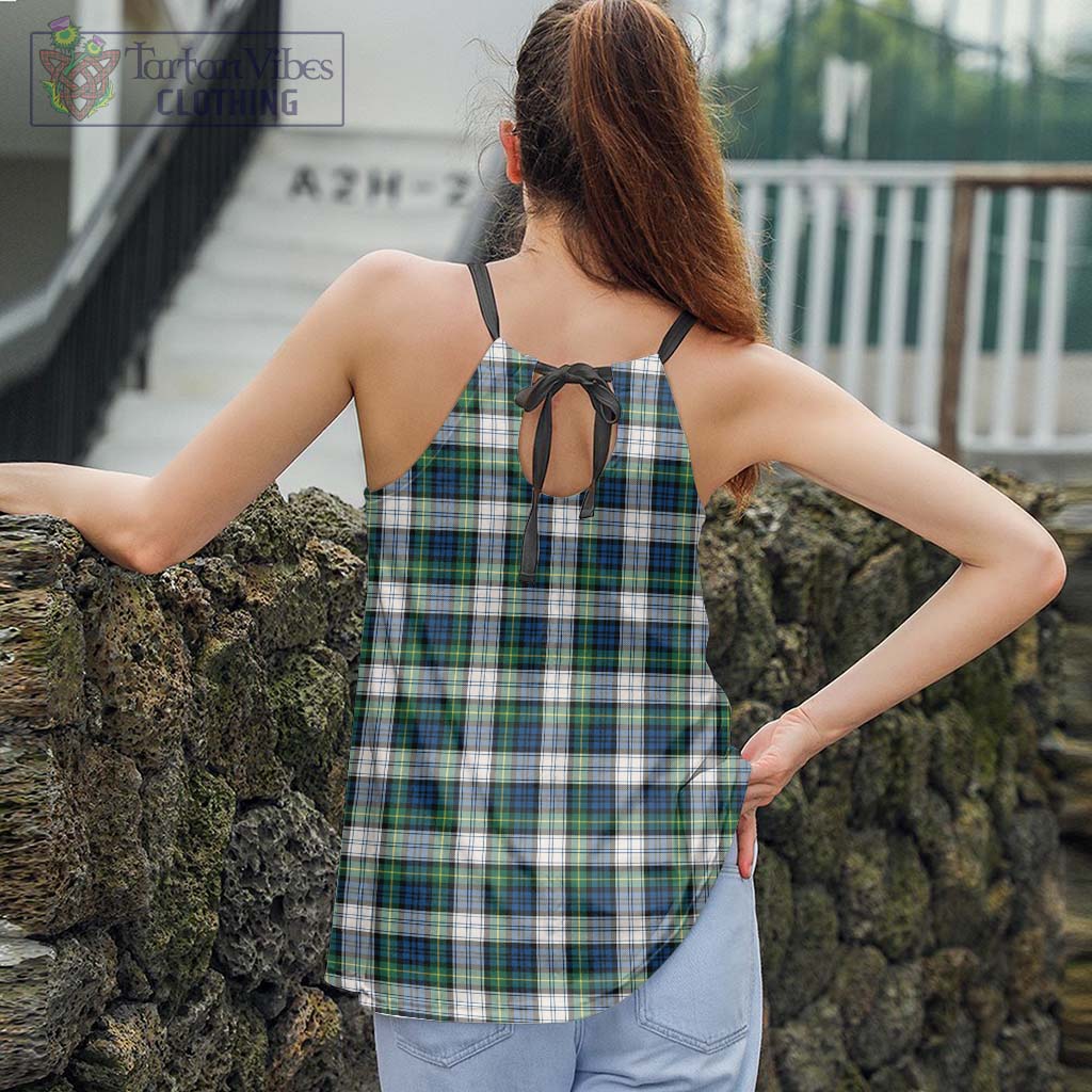 Tartan Vibes Clothing Gordon Dress Ancient Tartan Loose Halter Neck Camisole