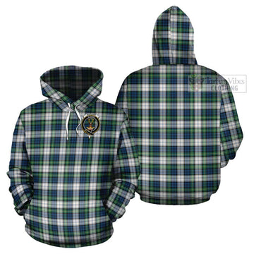 Gordon Dress Ancient Tartan Cotton Hoodie with Family Crest