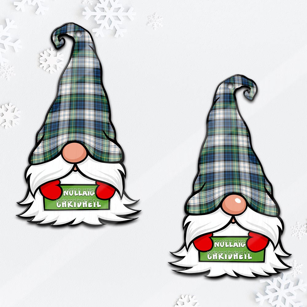 Gordon Dress Ancient Gnome Christmas Ornament with His Tartan Christmas Hat - Tartan Vibes Clothing