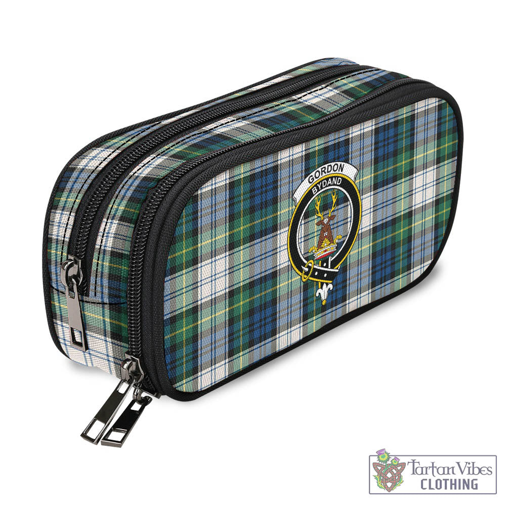 Tartan Vibes Clothing Gordon Dress Ancient Tartan Pen and Pencil Case with Family Crest