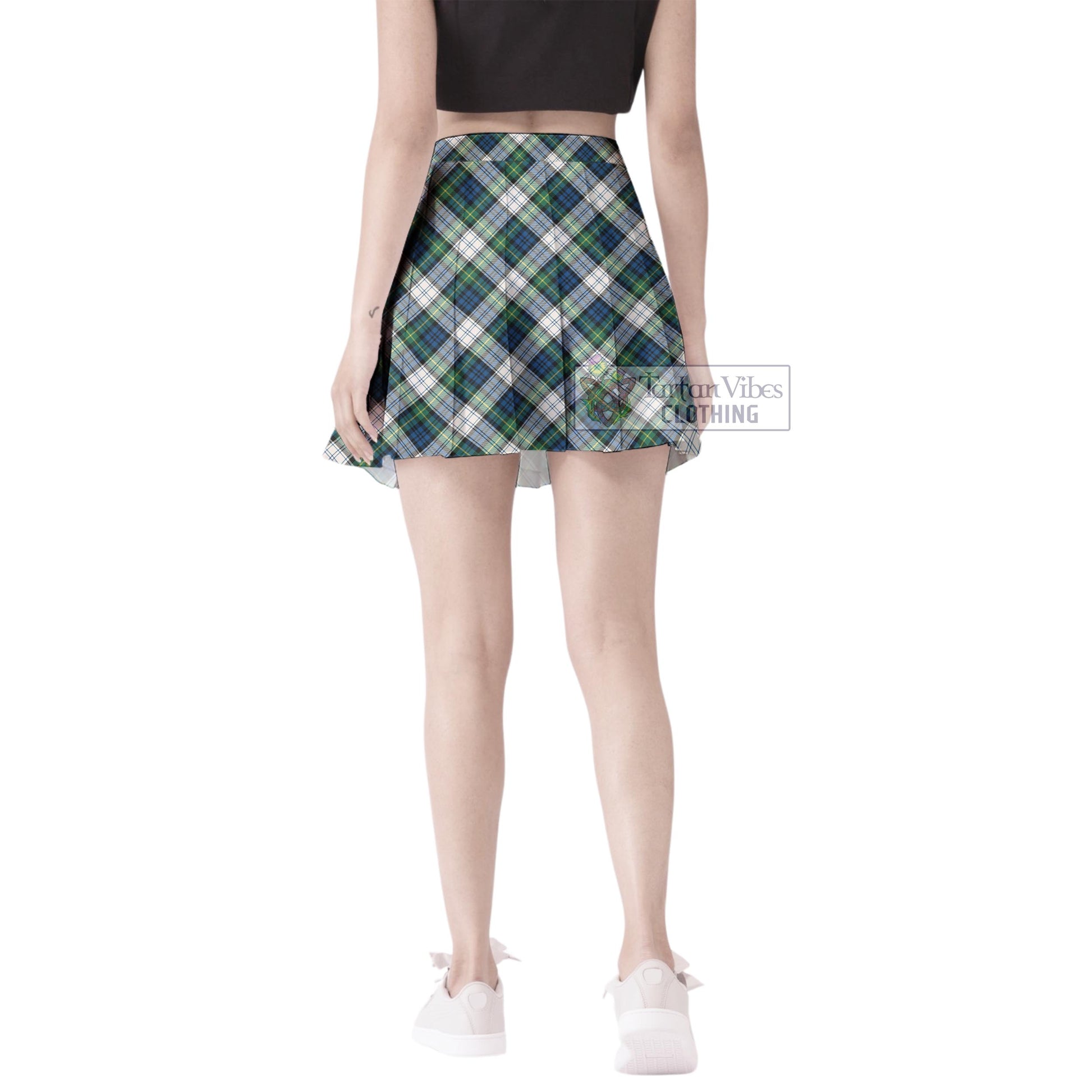 Tartan Vibes Clothing Gordon Dress Ancient Tartan Women's Plated Mini Skirt