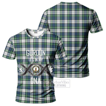 Gordon Dress Ancient Tartan T-Shirt with Family Crest DNA In Me Style