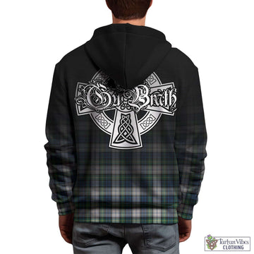 Gordon Dress Ancient Tartan Hoodie Featuring Alba Gu Brath Family Crest Celtic Inspired