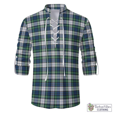 Gordon Dress Ancient Tartan Men's Scottish Traditional Jacobite Ghillie Kilt Shirt