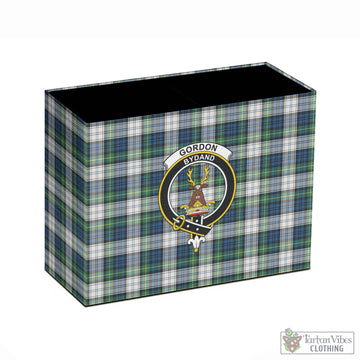 Gordon Dress Ancient Tartan Pen Holder with Family Crest