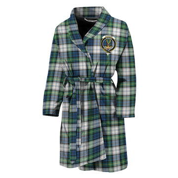 Gordon Dress Ancient Tartan Bathrobe with Family Crest