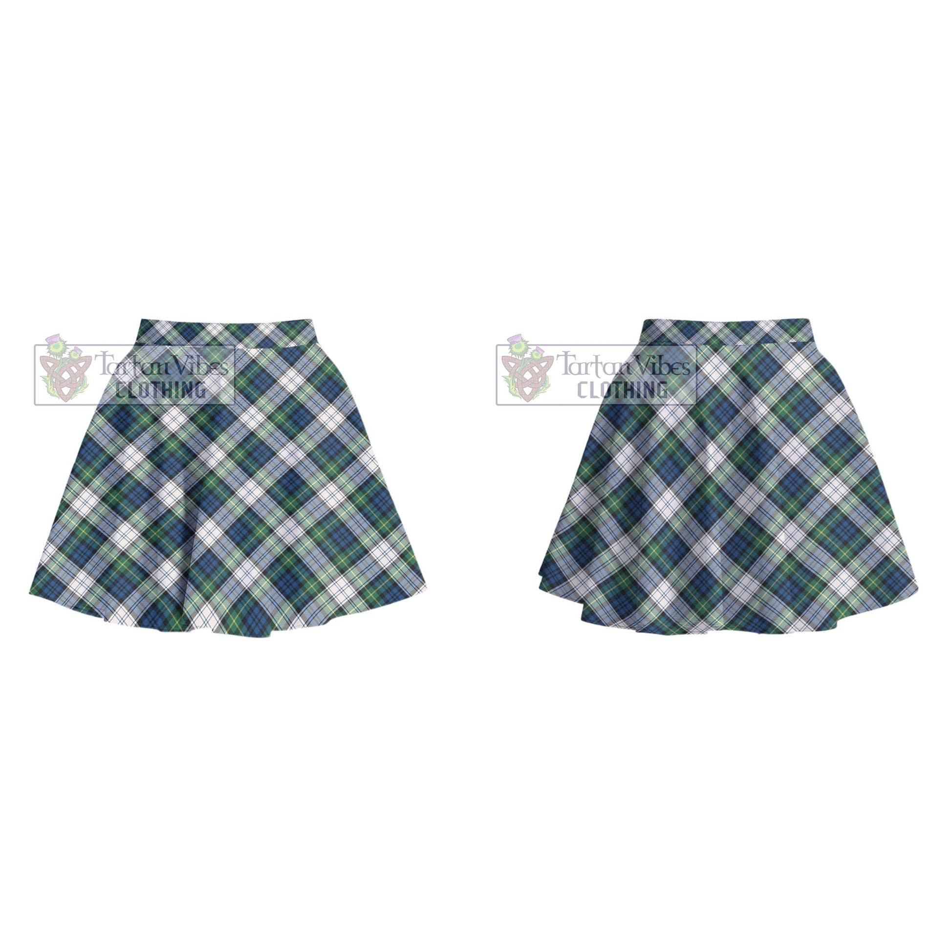 Tartan Vibes Clothing Gordon Dress Ancient Tartan Women's Plated Mini Skirt