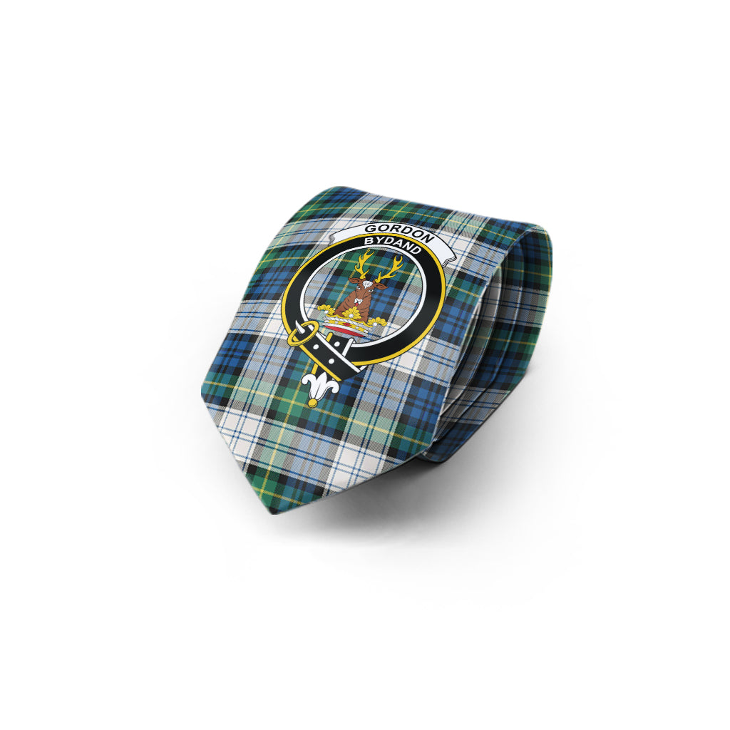 Gordon Dress Ancient Tartan Classic Necktie with Family Crest - Tartan Vibes Clothing