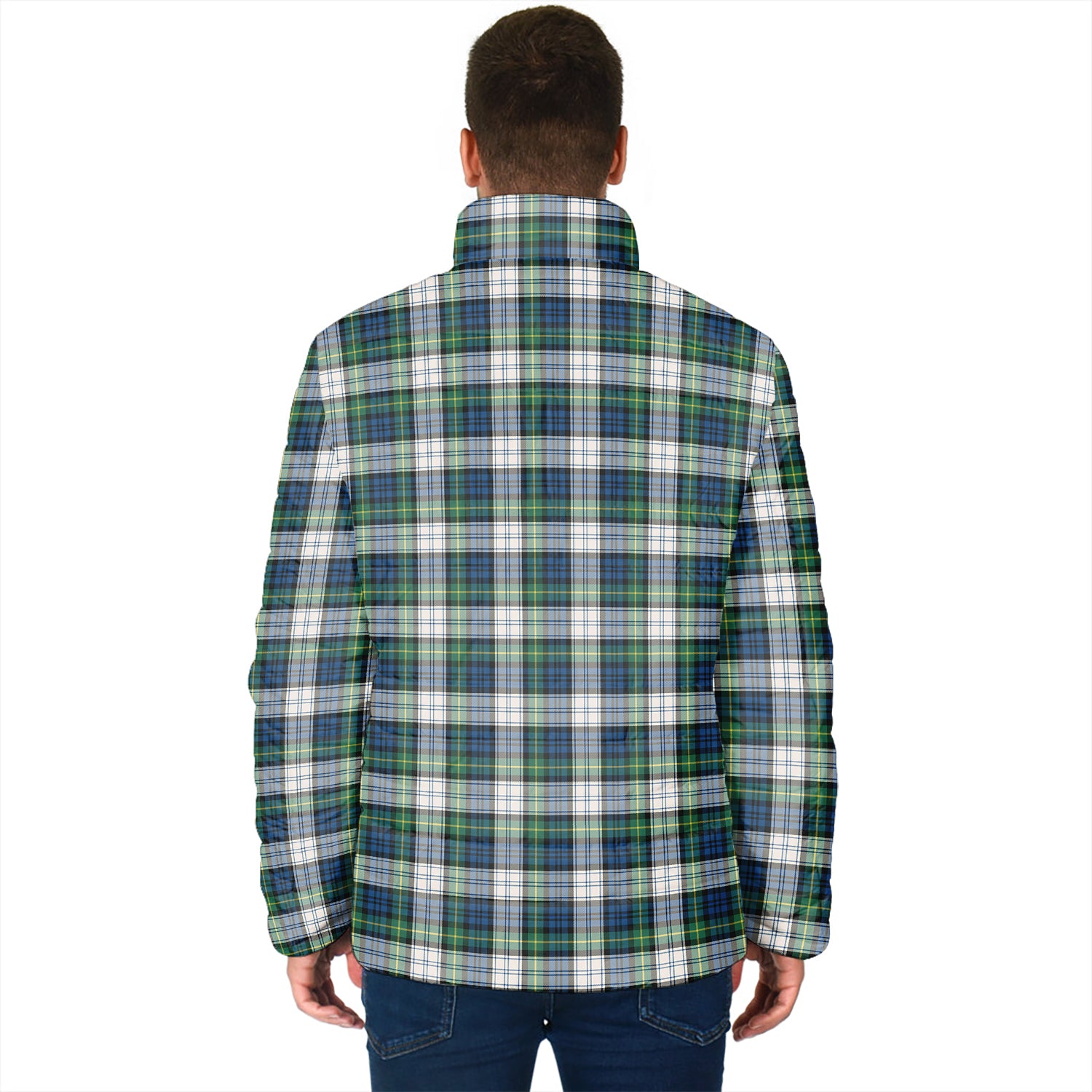 Gordon Dress Ancient Tartan Padded Jacket - Tartan Vibes Clothing