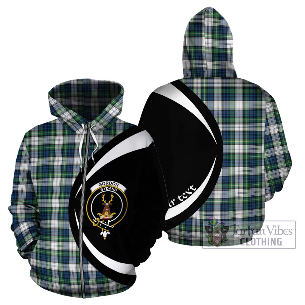 Tartan Vibes Clothing Gordon Dress Ancient Tartan Hoodie with Family Crest Circle Style